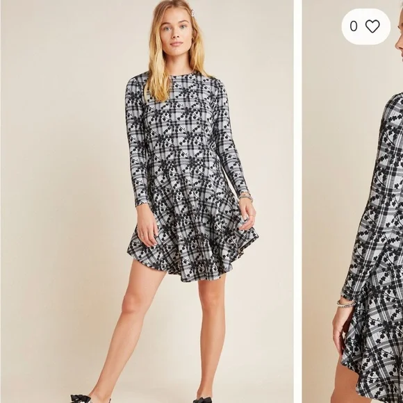 Hutch Dresses Hutch Jeanie Embroidered Plaid Dress Poshmark